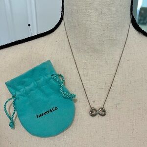 Tiffany Infinity Necklace, Sterling Silver, approximately 17”